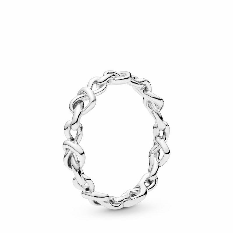 Pandora Knotted Hearts Band Stackable Ring Silver Egypt YL2530467